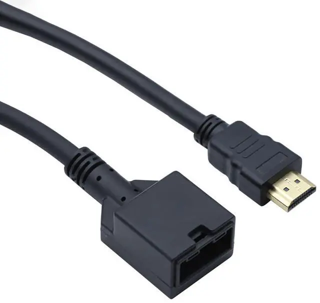Alt view image 6 of 6 - Type E Female to Type A Male 19-Pin Cable Compatible with HDMI 4K High-Definition Car-Grade Connection Cable | 1.4 Version | Anti-Vibration (19.68, Inches)