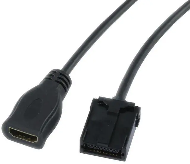 Alt view image 2 of 6 - Type E Male to AF Female Cable \u2013Compatible with HDMI Automotive-Grade 4K Ultra HD Video Transmission Cable (27.56, Inches)