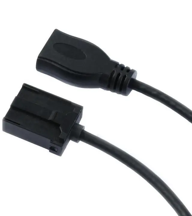 Alt view image 3 of 6 - Type E Male to AF Female Cable \u2013Compatible with HDMI Automotive-Grade 4K Ultra HD Video Transmission Cable (27.56, Inches)
