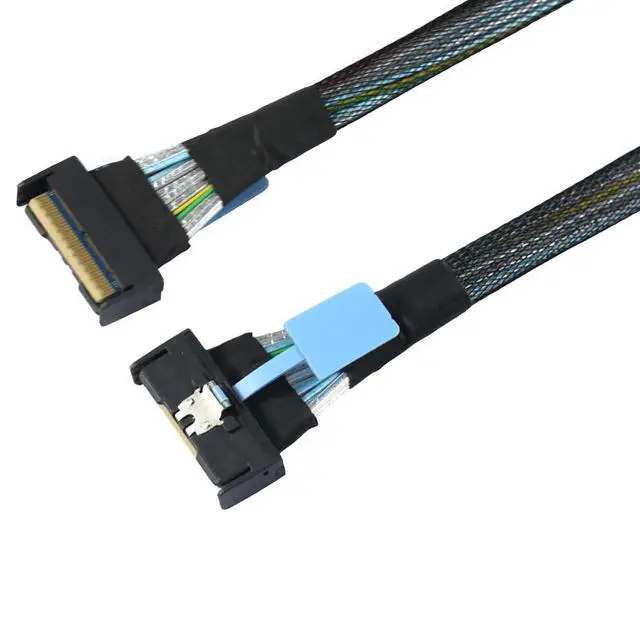 Alt view image 3 of 6 - Slimline SAS MCIO SFF-8654 8i 74P PCIe 5.0 to MCIO 8654 High-Speed Server Cable (19.68, Inches)