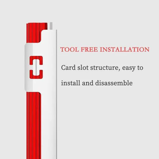 Alt view image 3 of 7 - PH_COOLER1 M.2 SSD Heatsink \u2013 NVMe M.2 2280 Solid-State Drive Aluminum Alloy Heat Spreader (Red)