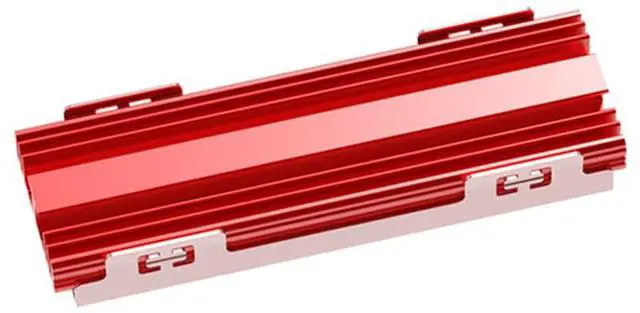 Main image of PH_COOLER1 M.2 SSD Heatsink \u2013 NVMe M.2 2280 Solid-State Drive Aluminum Alloy Heat Spreader (Red)
