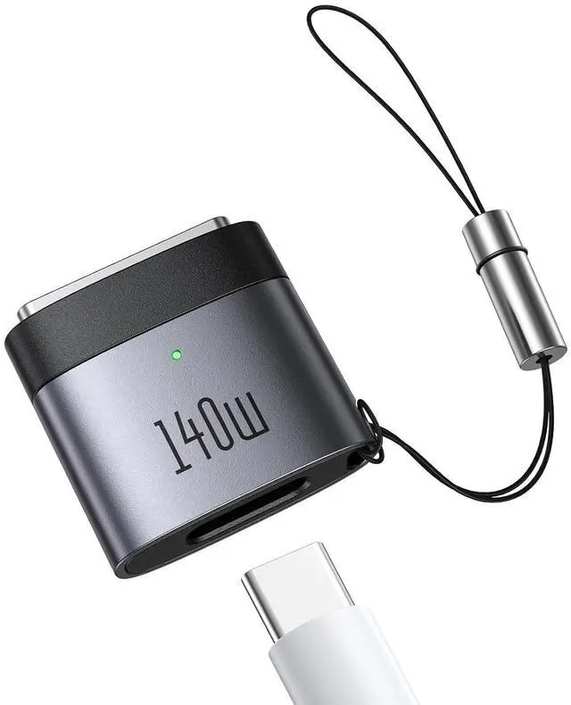 Main image of mcdodo 140W USB-C to Magsafe 3 Adapter with Lanyard, Portable and Lightweight Magsafe to USB C Adapter Fit for MacBook Pro M1 M2 M3 (2021 2023 2024) 14"/16", MacBook Air M2 M3(2022 2023 2024) 13"/15"