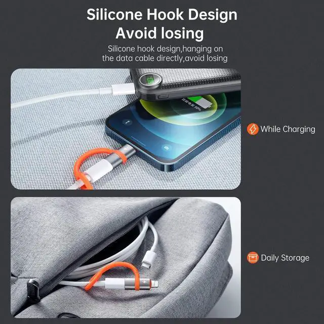 Alt view image 6 of 7 - mcdodo 36W USB C to Ligtning Adapter[2 Pack] Type C to Lightn-ing Adapter USB C Charger Cable Converter PD Fast Charging for Phone 14/13/12/11/XS/XR/SE/AirPods,Fits Original MacBook