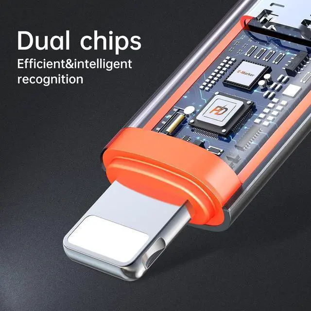 Alt view image 7 of 7 - mcdodo 36W USB C to Ligtning Adapter[2 Pack] Type C to Lightn-ing Adapter USB C Charger Cable Converter PD Fast Charging for Phone 14/13/12/11/XS/XR/SE/AirPods,Fits Original MacBook