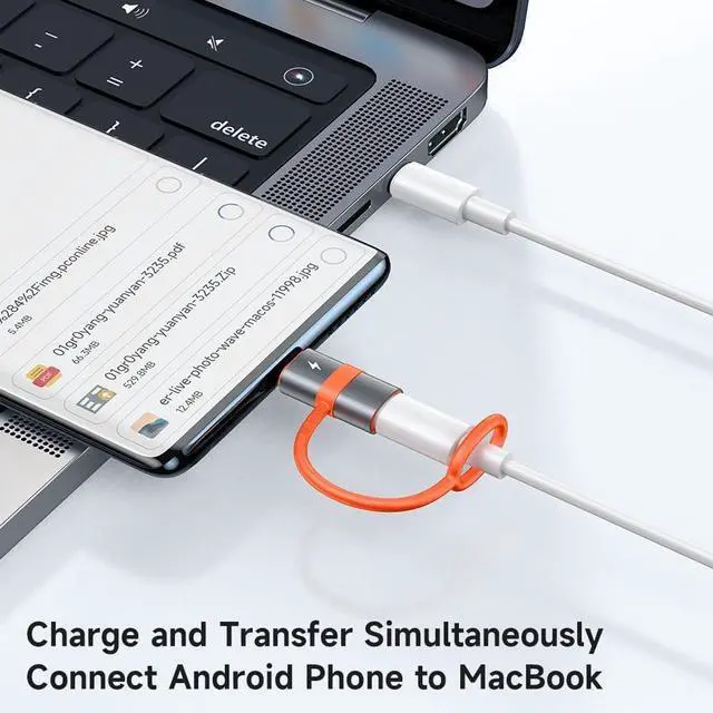 Alt view image 3 of 7 - mcdodo USB-C to Micro USB Adapter with Lanyard-2Pack, Type C Female to Micro USB Male Convert Connector Support Charge & Data Transfer Fit Galaxy S7/S7 Edge,Nexus 5/6 and Micro USB Devices