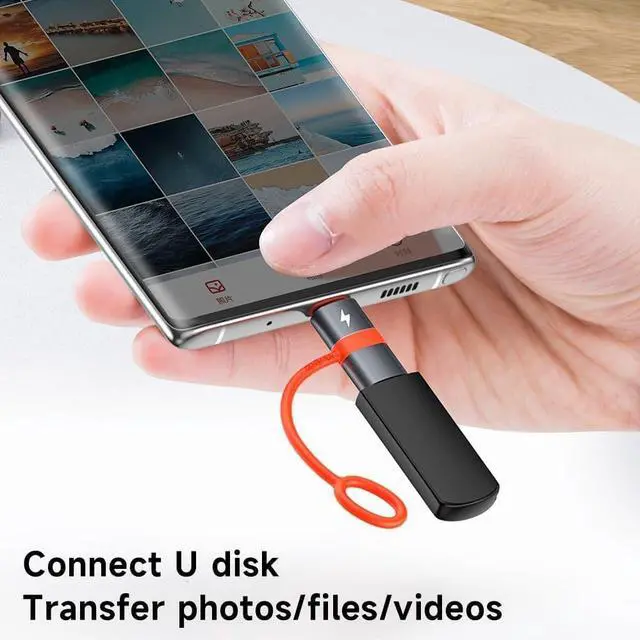 Alt view image 4 of 7 - mcdodo USB-C to Micro USB Adapter with Lanyard-2Pack, Type C Female to Micro USB Male Convert Connector Support Charge & Data Transfer Fit Galaxy S7/S7 Edge,Nexus 5/6 and Micro USB Devices