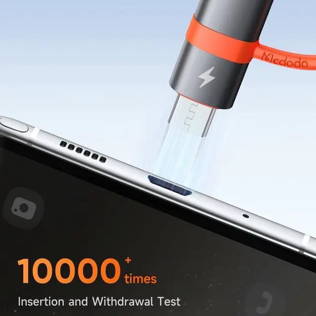 Alt view image 6 of 7 - mcdodo USB-C to Micro USB Adapter with Lanyard-2Pack, Type C Female to Micro USB Male Convert Connector Support Charge & Data Transfer Fit Galaxy S7/S7 Edge,Nexus 5/6 and Micro USB Devices