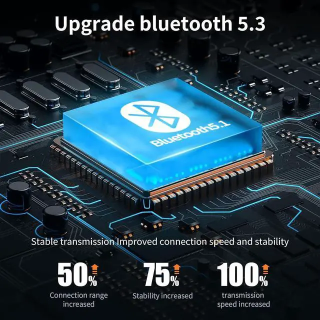 Alt view image 5 of 7 - Mcdodo Aux Bluetooth Adapter 5.3 with Built-in Microphone CD Quality 10M Transmission Bluetooth Receiver USB 2.0 to 3.5mm Wireless Car Kit Auxiliary Incoming Calls Hands-Free Instant Car Start Compati