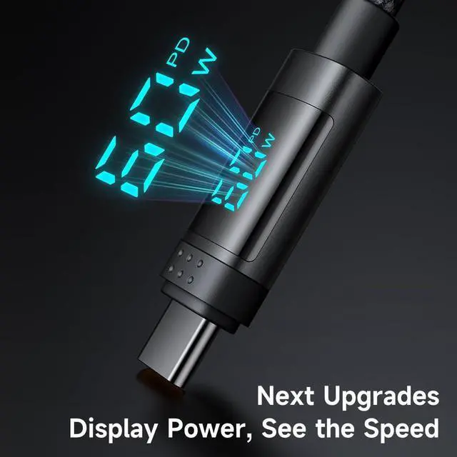 Alt view image 4 of 7 - mcdodo 4-in-1 Charging Cable with Digital Display,60W USB C Multi Charging Cable with Type-C/USB-A/Lightning Port for iPhone 16 15 14 13 iPad Galaxy MacBook and More(4FT)