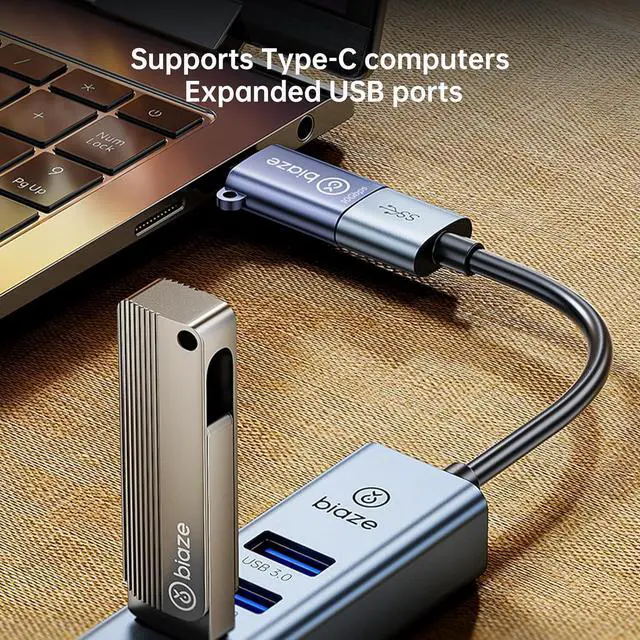 Alt view image 4 of 7 - USB C to USB Adapter 2 Pack, USB-C OTG Connector 10Gbps, Type-C Male to USB 3.2 Female Converter for Flash Drive, Keyboard, Mouse, Smartphone, Tablet, Car Charger