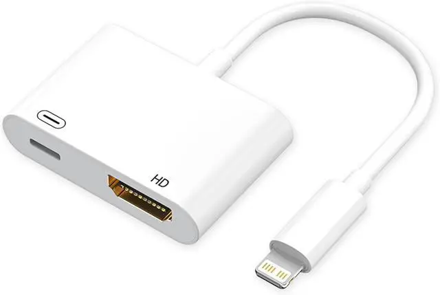 Main image of Lightning to HDMI Adapter 1080P 60Hz with Power Delivery - HD Video Converter for iPhone 14/13/12/11 Pro Max/X/8/7, iPad Pro/Air/Mini(Lightning to HDMI Adapter)