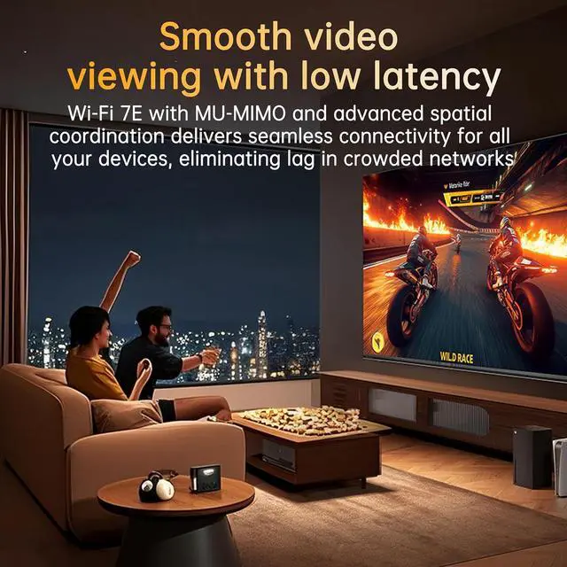 Alt view image 5 of 6 - WiFi 7 Wireless Network Card, Plug and Play Without Removing Host, USB 3.0, Total Speed 6500Mbps, Tri-Band Wireless, Driver Included, Windows 10/11 Compatible.