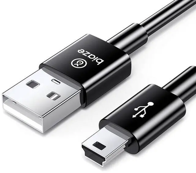 Main image of USB to Mini USB Cable, 0.5M/1.6FT USB 2.0 A Male to Mini B Cord for Dash Cam, External Hard Drive, Camera, GPS, MP3 Player, GoPro Hero 3/2/1, Data Sync and Charging Cable