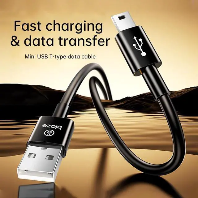 Alt view image 2 of 7 - USB to Mini USB Cable, 0.5M/1.6FT USB 2.0 A Male to Mini B Cord for Dash Cam, External Hard Drive, Camera, GPS, MP3 Player, GoPro Hero 3/2/1, Data Sync and Charging Cable