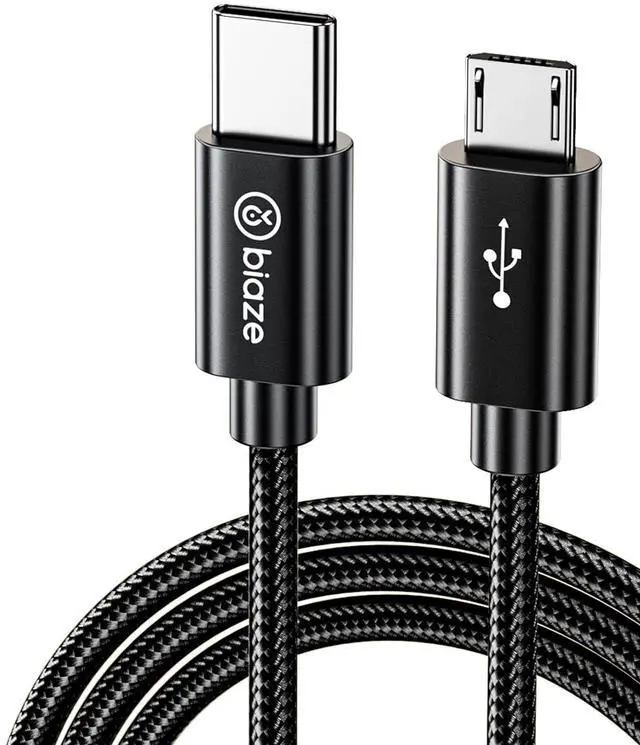 Main image of USB-C to Micro USB Cable, 5FT/1.5M OTG Data Transfer and Fast Charging Cord, Type-C Male to Micro USB Male for Android Phones, Bluetooth Headphones, Game Controllers, Power Banks