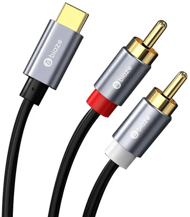 Main image of USB C to RCA Audio Cable 4.9FT, USB C to 2 Male Y RCA Audio Splitter Cord Adapter for iPhone 16 15 Series, SAM-SUNG Galaxy S24/23, Home Theater, DVD, Amplifier, Speaker, Car Stereo