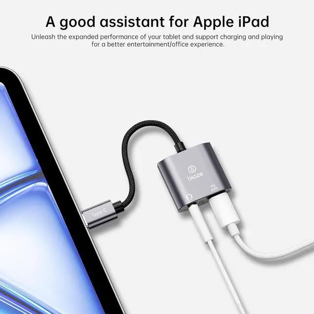 Alt view image 7 of 7 - USB\u2011C to 3.5 mm Headphone & Charger Adapter \u2013 60 W PD Fast Charging, Hi\u2011Res DAC, Call\u2011Ready, Compact Aluminium Splitter for Phone/Android/Tablet