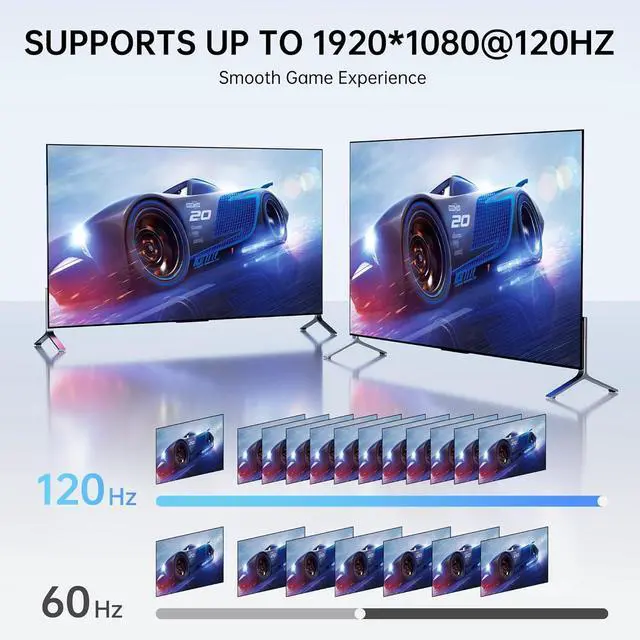 Alt view image 2 of 7 - HDMI to VGA Adapter with 3.5mm Audio & USB Power \u2013 1080P Converter for Laptop, TV Box, PS4, Monitor & Projector