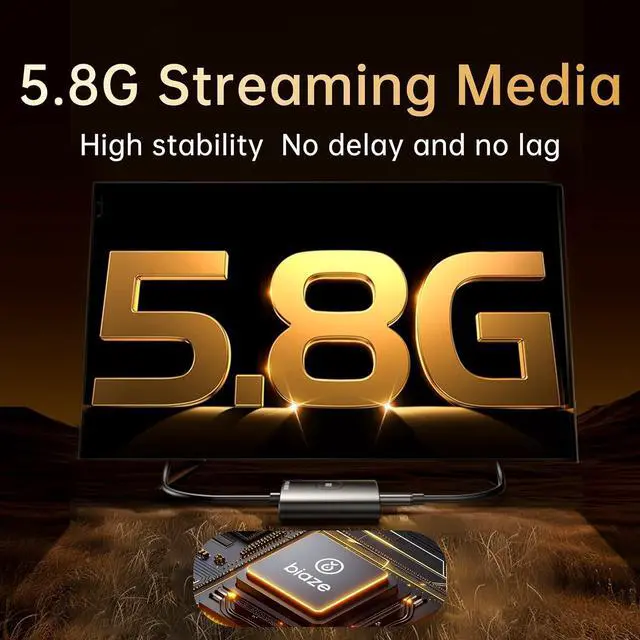 Alt view image 4 of 6 - Wireless HDMI Transmitter and Receiver,No WiFi Connection Required.TX is USB C.No Driver Installation Required,2.4/5.8GH for 1080P Wirelessly Video from Laptop,Camera,PC to Monitor/TV/Phone