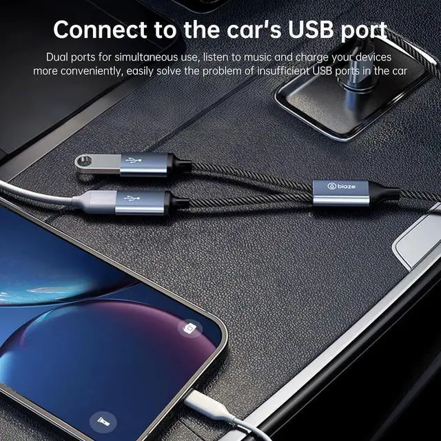 Alt view image 4 of 7 - USB Splitter 1 in 2 Out, USB A Male to Dual Female Extension Cord Adapter Data Power Charger USB 2.0 Splitter Y Cable for Mac, PC, TV, Laptop, Keyboard, PS4/PS5
