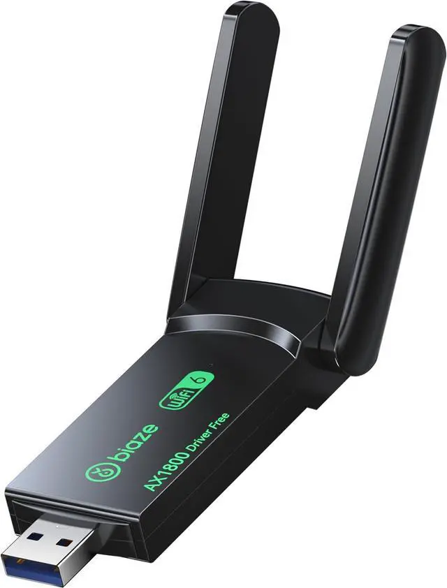 Main image of WiFi 6 USB 3.0 Wireless Adapter AX1800 Dual Band 1800Mbps - High Gain Antenna, Driver-Free for Desktop/Laptop, Ultrafast 802.11ax Internet Receiver (WiFi6 1800Mbps)