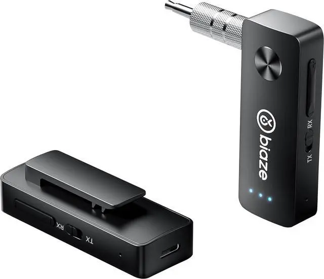 Main image of Bluetooth 5.3 Transmitter and Receiver, Plug and Play 3.5mm Audio Adapter, Wireless Car Aux & Headphone Adapter for Phone, Switch, TV, PC