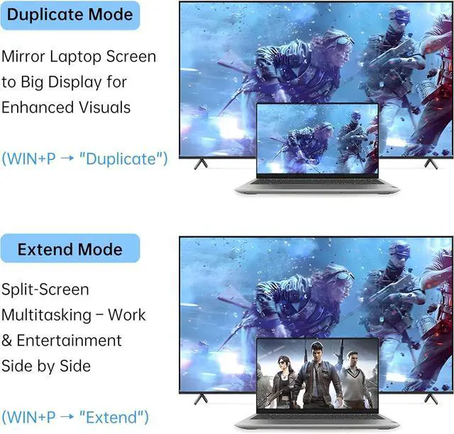 Alt view image 6 of 7 - DisplayPort to VGA Adapter \u2013 HD Video Converter (DP Male to VGA Female), 1080P 60Hz, Plug & Play for Laptop or Desktop to Monitor/Projector