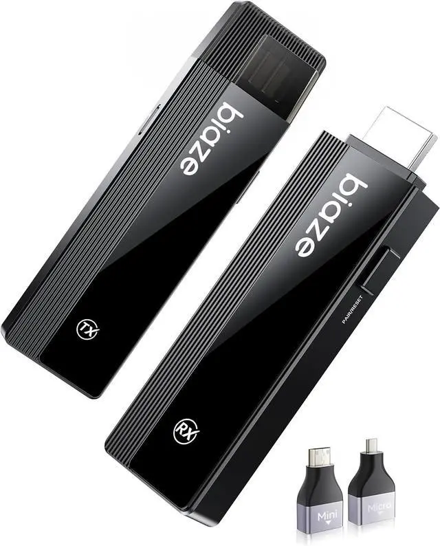 Main image of Wireless HDMI Transmitter and Receiver 4K, 394FT Range Dual-Band Plug & Play Kit for PC TV Monitor Projector, Support 1080P@60Hz