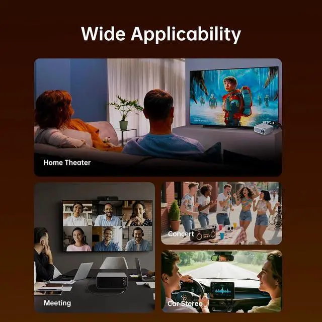 Alt view image 6 of 6 - 3.5mm to RCA Audio Cable, 16FT RCA Male to 3.5mm Male Audio Adapter for Smartphones, MP3, Tablets, Speakers, HDTV