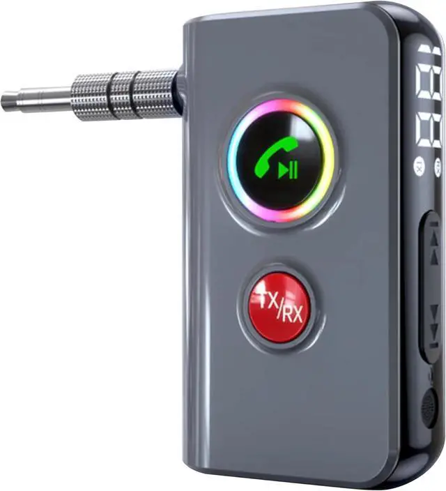 Main image of Bluetooth 5.4 Transmitter and Receiver 2 in 1 - Wireless Audio Adapter with 3.5 mm AUX Connector for in-car use - Low-Latency Dual-Mode, hi-fi Stereo, Plug and Play