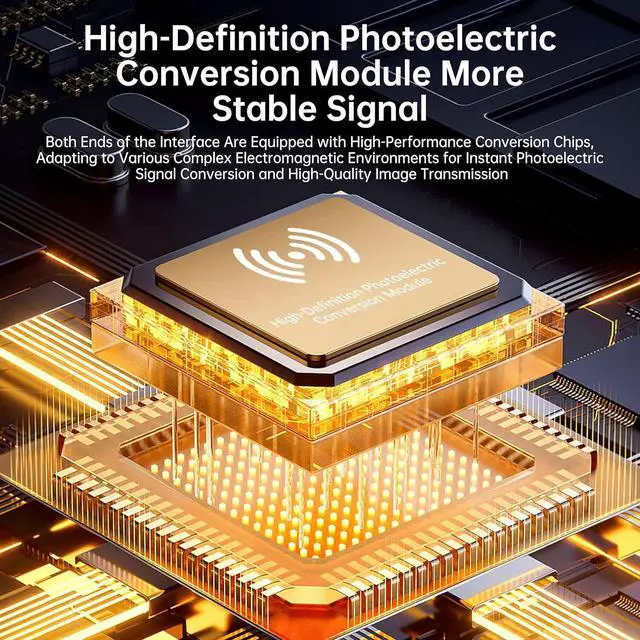 Alt view image 4 of 6 - 8K HDMI Fiber Optic Cable 170ft, HDMI 2.1 48Gbps, Supports 8K@60Hz 4K@120Hz, eARC HDR10 Dolby Vision, for Home Theater, Gaming PS5/Xbox, Projector, in-Wall Installation, Ultra HD Video