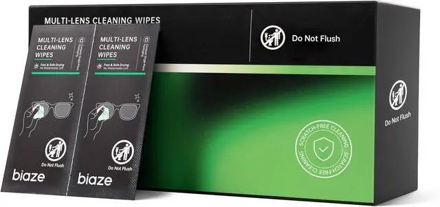 Main image of 200 Count Lens Wipes for Eyeglasses, Eyeglass Cleaning Wipes Pre-moistened Individually Wrapped Sracth-Free Streak-Free Eye Glasses Cleaner Wipes for Camera Lens, Sunglass, Goggles