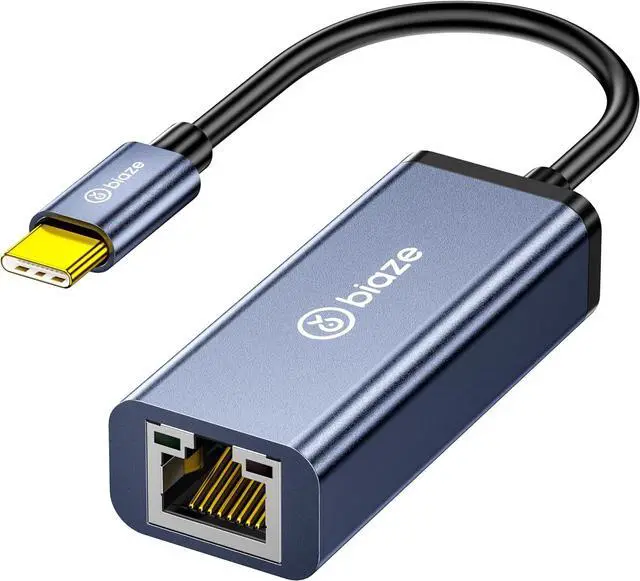 Main image of USB-C to Ethernet Adapter Gigabit RJ45, 1000Mbps USB C Network Converter for Nintendo Switch/Laptop/MacBook/Steam Deck/Tablet/Mobile, Plug and Play Wired Network Adapter