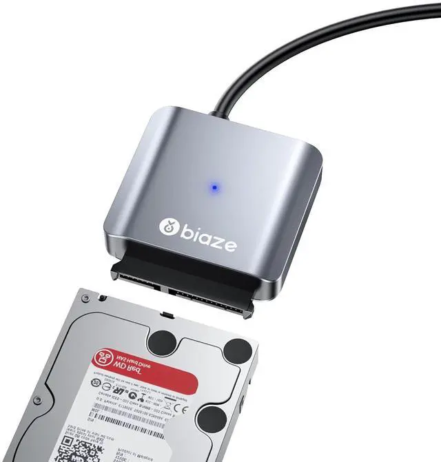 Main image of SATA to USB 3.0 Adapter Cable  5Gbps UASP Data Cable + 12V/2A Power Adapter Kit Works with 2.5 SSD, 3.5 HDD, DVD/CD Drives  Plug & Play, No Driver