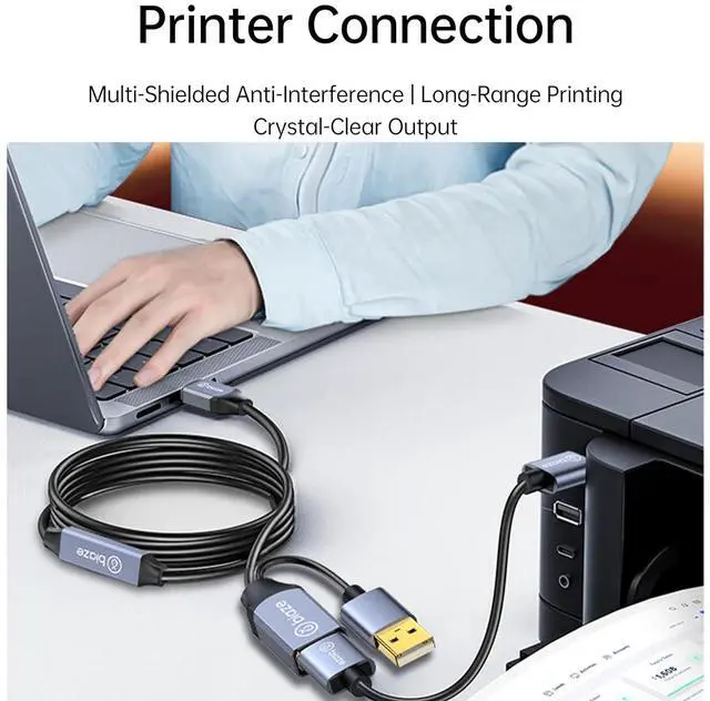 Alt view image 4 of 7 - USB Extension Cable USB 3.0 Extension Cord Type A Male to Female Cord Nylon Braided High Data Transfer Compatible with USB Keyboard, Mouse, Flash Drive(30ft)