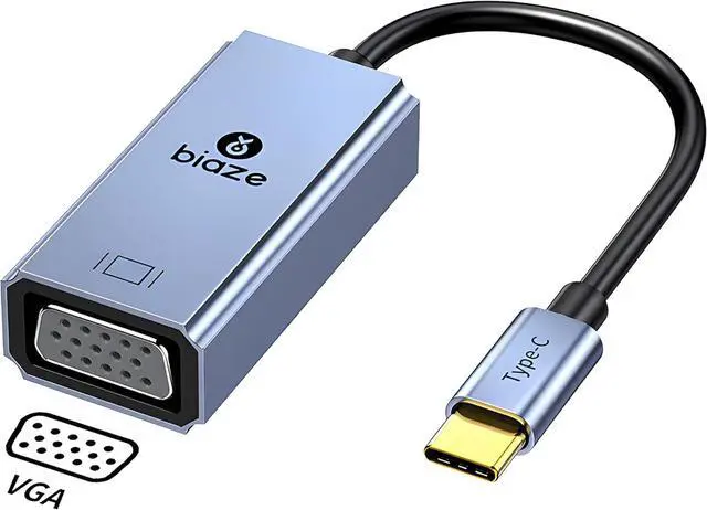 Main image of USB C to VGA Adapter, High\u2011Definition Type C to VGA Converter \u2013 Compatible with MacBook, iPad Pro/Air, D-ell XPS, Surface, Chromebook & More