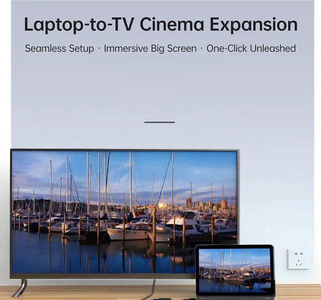 Alt view image 6 of 7 - Mini DisplayPort to VGA Adapter  1080P HD Video Converter for MacBook, Surface, Laptop & Projector