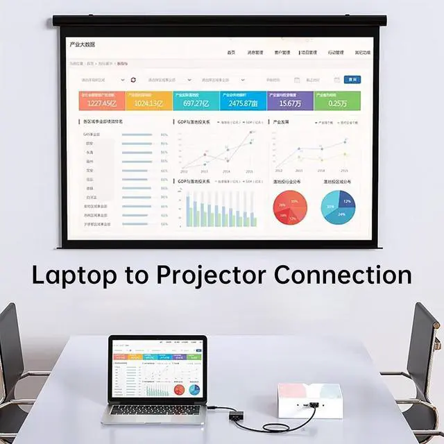 Alt view image 5 of 7 - DisplayPort to VGA Adapter \u2013 HD Video Converter (DP Male to VGA Female), 1080P 60Hz, Plug & Play for Laptop or Desktop to Monitor/Projector