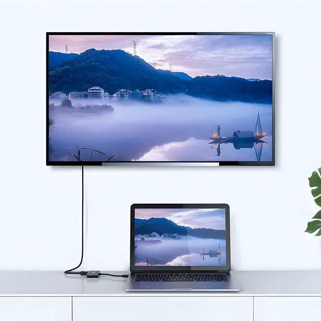 Alt view image 3 of 7 - USB C to VGA Adapter, PlugandPlay Type C to VGA Converter for Phone, Laptops & PC  1080p@60Hz Video Output to TV/Projector