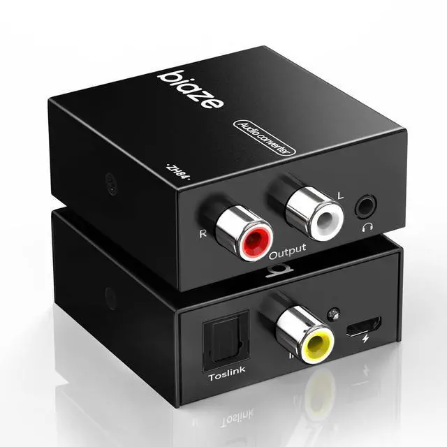 Main image of 192kHz DAC Digital to Analog Audio Converter, Digital Audio SPDIF Optical Toslink Coaxial to Analog L/R & 3.5mm Jack Converters Optical to RCA Adapter for HDTV, DVD, Blu-Ray Players and PS3/4