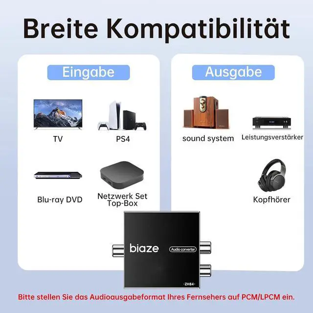Alt view image 6 of 7 - 192kHz DAC Digital to Analog Audio Converter, Digital Audio SPDIF Optical Toslink Coaxial to Analog L/R & 3.5mm Jack Converters Optical to RCA Adapter for HDTV, DVD, Blu-Ray Players and PS3/4