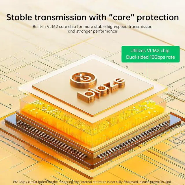 Alt view image 6 of 7 - USB to USB C Adapter 10Gbps, USB 3.2 OTG Converter with Dual-Sided Plug, Fast Charging Type-C Connector for Smartphones, Laptops, Tablets, Headphones, and USB C Cables