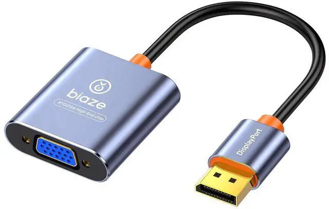 Main image of Active DP to VGA Adapter, DisplayPort to VGA Converter for PC Laptop Monitor Projector, Supports 1920x1080 Full HD Video, Plug and Play