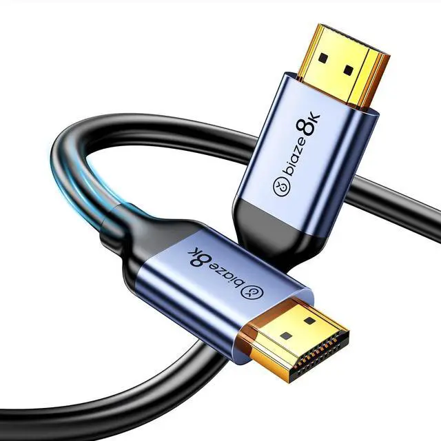 Main image of 4K 8K HDMI2.1 Cable 48Gbps 16.5ft/5m,Ultra-High Speed HDMI Cable Braid - 4K:240Hz 8K:60Hz, HDR Compatible with Roku TV/PS5/4, Switch, Xbox/HDTV/Blu-Ray (16.5ft)