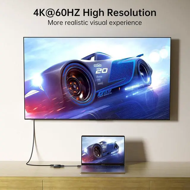 Alt view image 5 of 7 - HDMI Switch 4K@60Hz, Bi-Directional HDMI Switcher 2 in 1 Out, No External Power Compatible with PS5, PS4, Xbox Series X/S, Roku, Fire Stick, Black