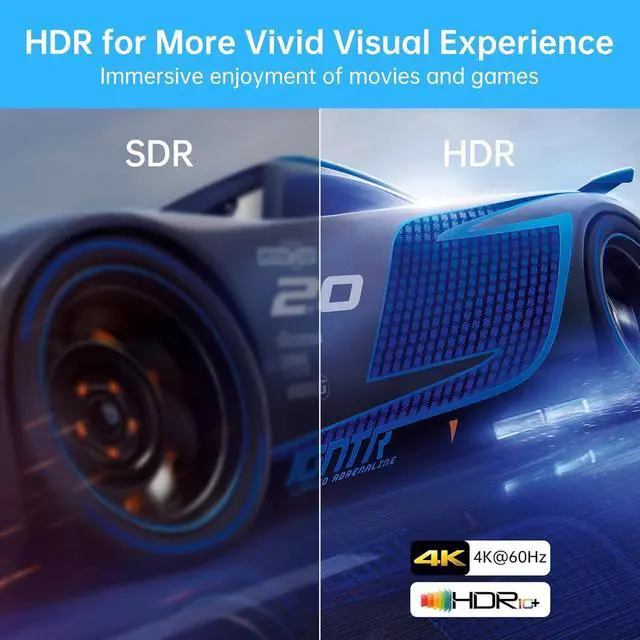 Alt view image 4 of 7 - HDMI Switch 4K@60Hz, Bi-Directional HDMI Switcher 2 in 1 Out, No External Power Compatible with PS5, PS4, Xbox Series X/S, Roku, Fire Stick, Black