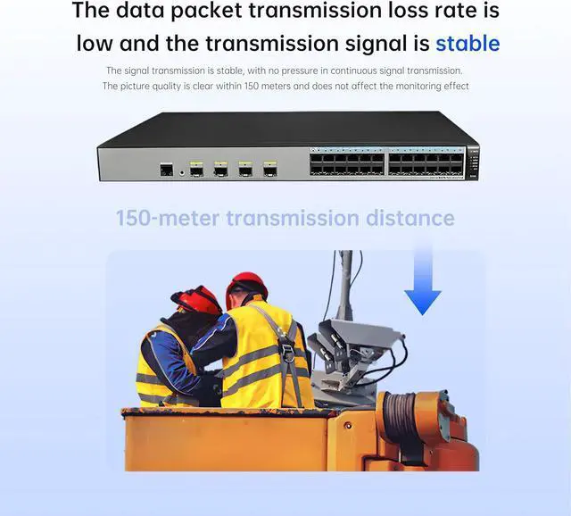 Alt view image 6 of 7 - Gigabit PoE Splitter 12V 1.2A Output, 10/100/1000Mbps Ethernet Over Powerline Adapter Power Over Ethernet Adapter for Security Camera CCTV Surveillance