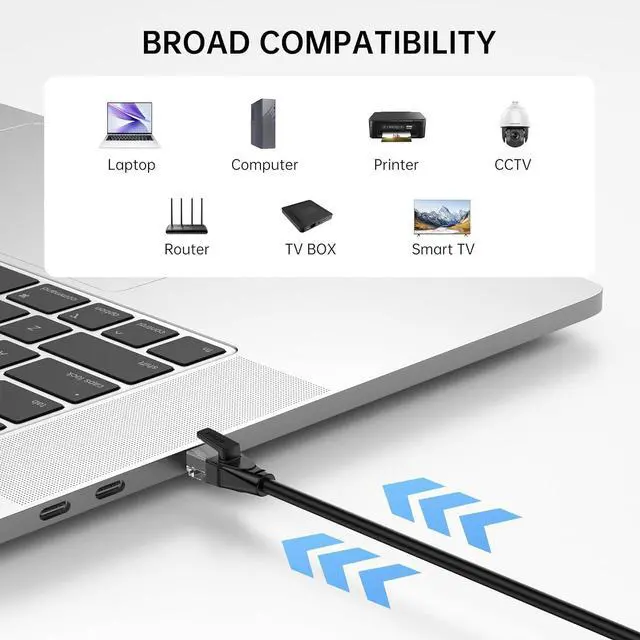 Alt view image 7 of 7 - CAT6A Ethernet Cable 6.6ft, 10 Gigabi High-Speed RJ45 Patch Cord, 26AWG UTP Network Cable, Cat 6 Ethernet LAN Cord with Gold Plated RJ45 Connectors, Black