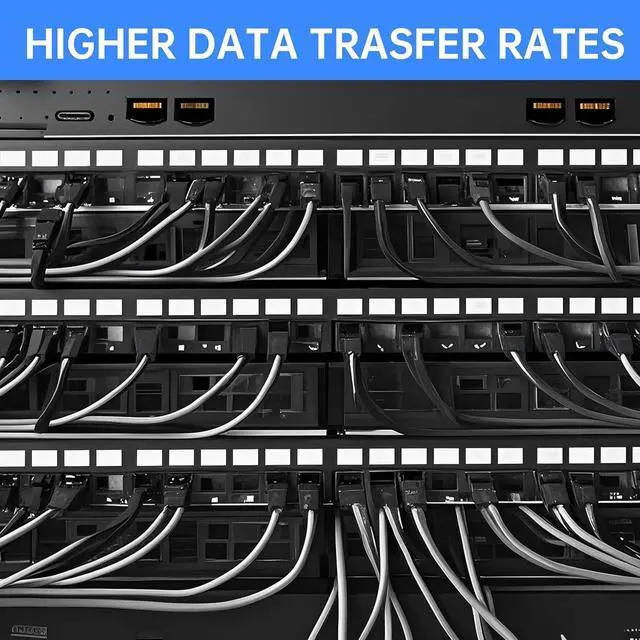 Alt view image 7 of 7 - Cat6 Ethernet Cable 3.3ft, 26AWG UTP Network Cable with Gold-Plated RJ45 Connectors, 250MHz 1000Mbps High-Speed LAN Cable for Gaming, Router, PC, PS5, Printer - Black